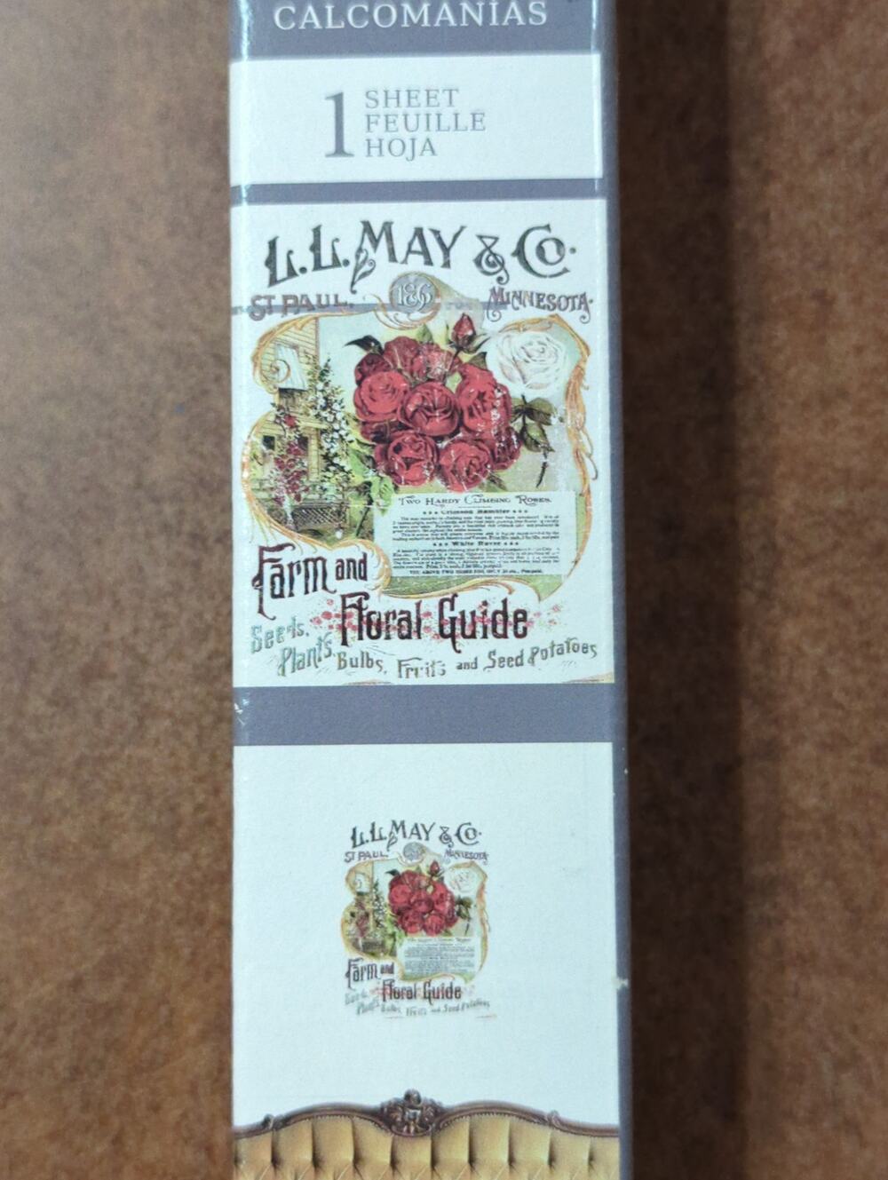 Redesign with Prima LL May II Rub On Transfer 11x14 French Country Shabby Decor